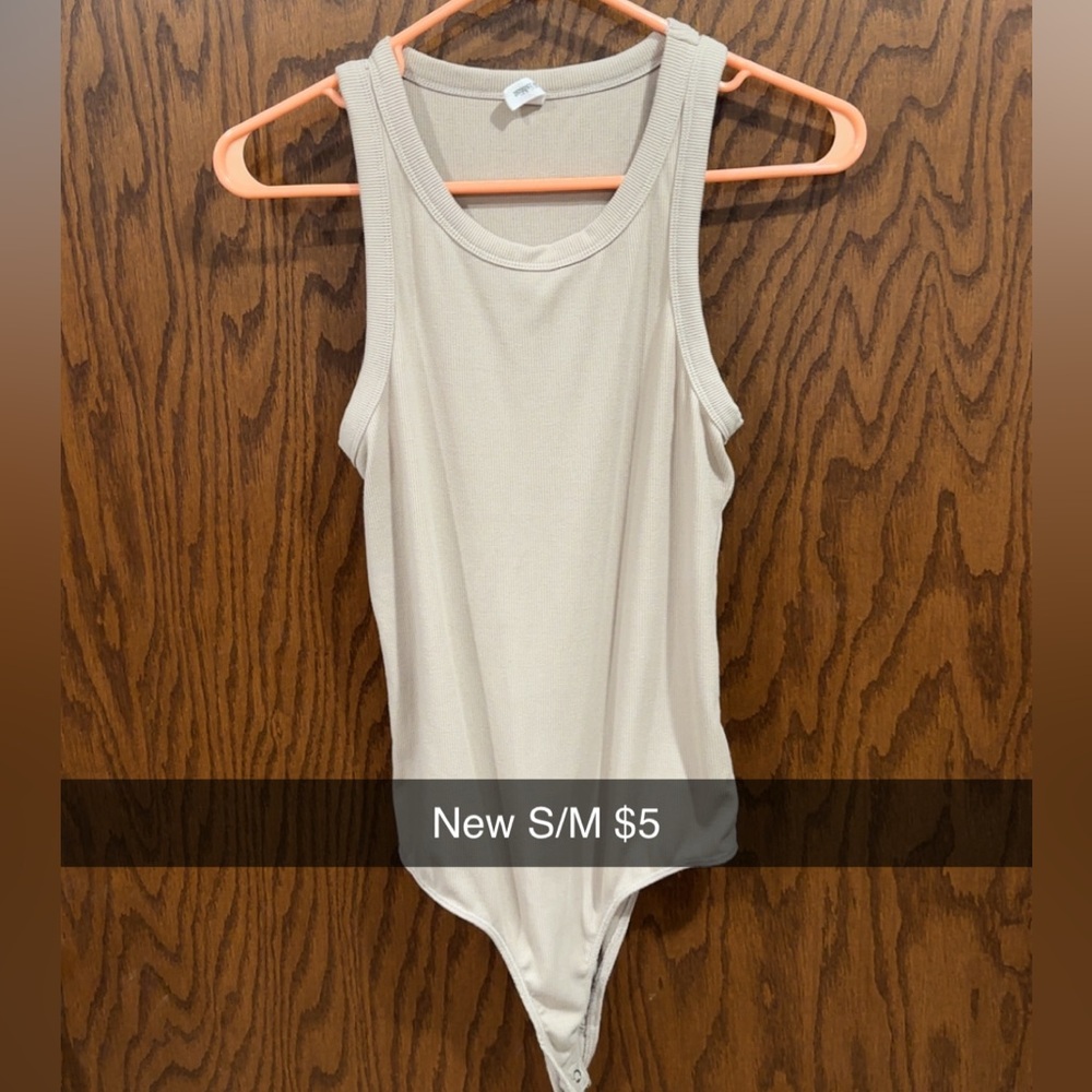 Cream Sleeveless Bodysuit